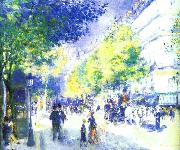 Pierre Renoir Les Grands Boulevards oil painting reproduction